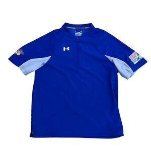 UNDER ARMOUR Loudoun Hounds Minor League Shirt Men LG Loose Israel Flag Baseball